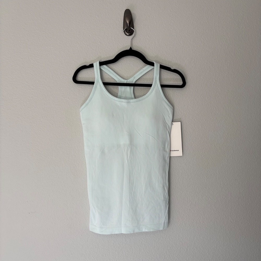 lululemon Ebb To street Tank 2.0 Green Women's 8 Running Top Gym Pilates